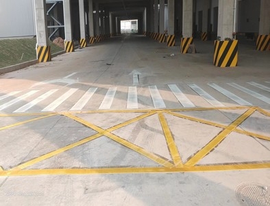 营口营口厂区道路标线施工